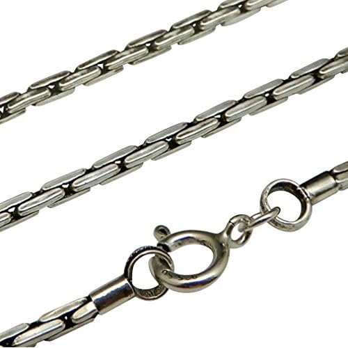 Amazon | （幅2.4mm 40cm～50cm）蛇革の質感 スネークチェーン